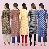 Women Stylish Crepe Printed Straight Kurta-thumb1