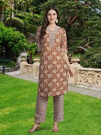 Fancy Cotton Blend Kurta Bottom And Dupatta Set For Women-thumb3