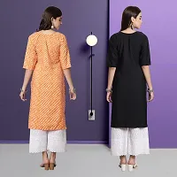 Fancy Crepe Kurtas For Women Pack Of 2-thumb1