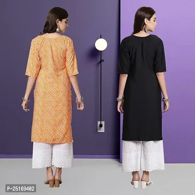 Fancy Crepe Kurtas For Women Pack Of 2-thumb2