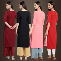 Fancy Crepe Kurtis for Women Pack Of 4-thumb1