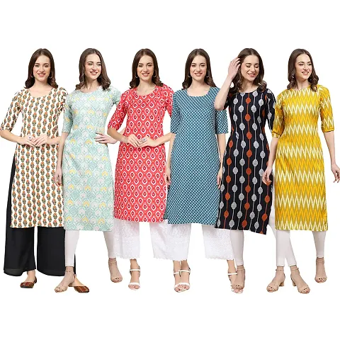 Best Selling Crepe Kurti -Pack of 6