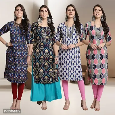 Fancy Crepe Kurtis for Women Pack Of 4