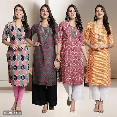 Fancy Crepe Kurtis for Women Pack Of 4