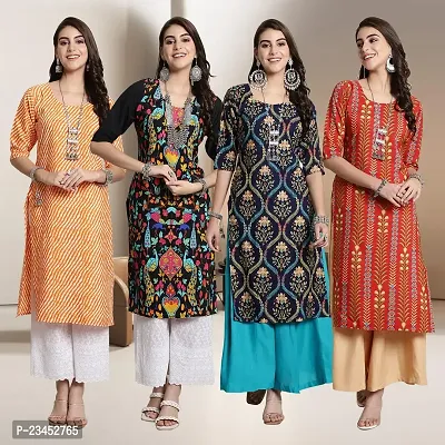 Fancy Crepe Kurtis for Women Pack Of 4