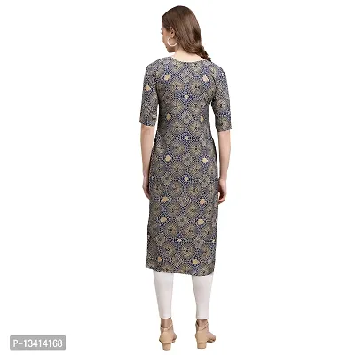 Women Crepe Digital Printed Straight Kurti Pack of 6-thumb5