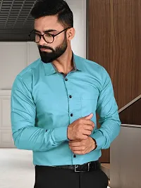 Comfortable Multicoloured Cotton Long Sleeve Formal Shirt For Men-thumb3