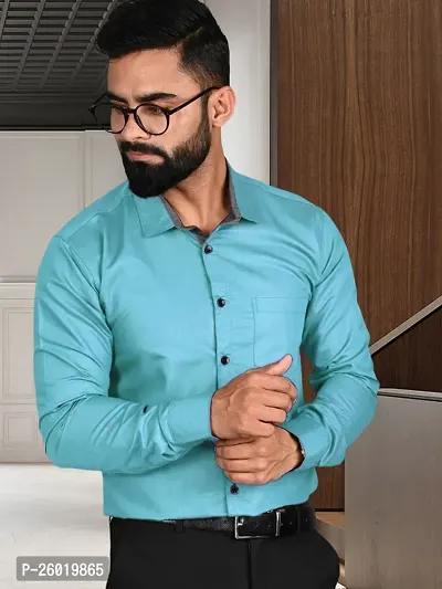 Comfortable Multicoloured Cotton Long Sleeve Formal Shirt For Men-thumb4