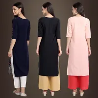 Fancy Crepe Kurtis for Women Pack Of 3-thumb1