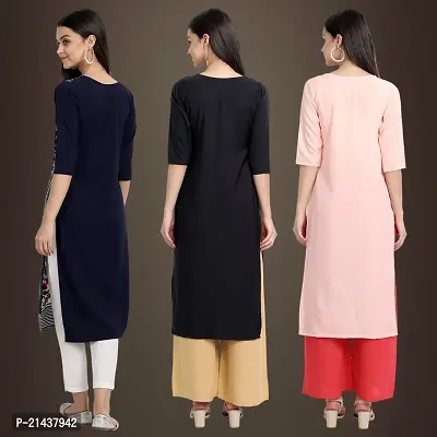 Fancy Crepe Kurtis for Women Pack Of 3-thumb2