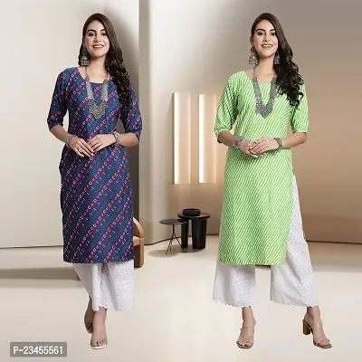 Fancy Rayon Kurtis For Women Pack Of 2