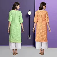 Fancy Crepe Kurtas For Women Pack Of 2-thumb1