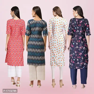 Women Stylish Crepe Printed Straight Kurta-thumb2