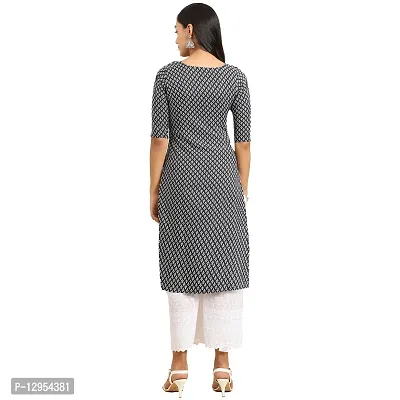 Stylish Crepe Digital Printed Straight Kurti For Women Pack of 5-thumb3