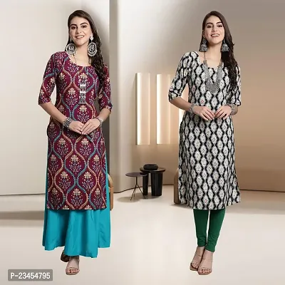 Fancy Rayon Kurtis For Women Pack Of 2