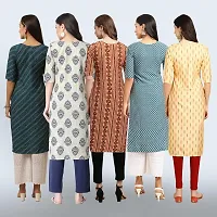 Women Stylish Crepe Printed Staright Kurta-thumb1