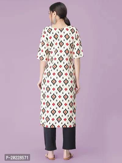 New Stylish Crepe Printed Kurta Set For Women-thumb2