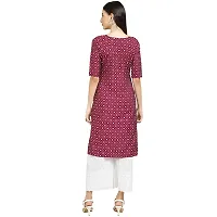 Women Crepe Digital Printed Straight Kurti  Pack of 6-thumb2