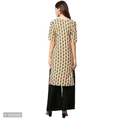 Straight Multicoloured Printed Crepe Kurta Pack Of 2-thumb3