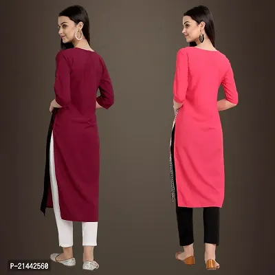 Fancy Crepe Kurtis for Women Pack Of 2-thumb2