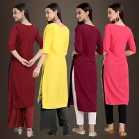 Fancy Crepe Kurtis for Women Pack Of 4-thumb1