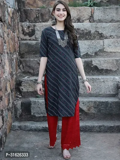 Stylish Multicoloured Crepe Kurta For Women Combo Of 3-thumb3