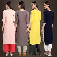 Fancy Crepe Kurtis for Women Pack Of 4-thumb1