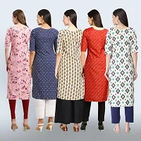 Women Stylish Crepe Printed Staright Kurta-thumb1