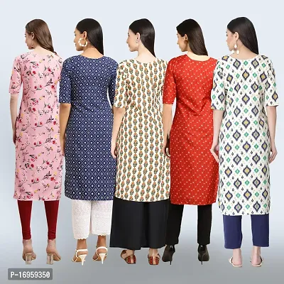 Women Stylish Crepe Printed Staright Kurta-thumb2