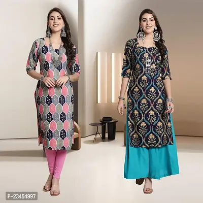 Fancy Rayon Kurtis For Women Pack Of 2