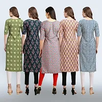 Women Stylish Crepe Printed Staright Kurta-thumb1