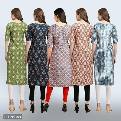 Women Stylish Crepe Printed Staright Kurta-thumb2