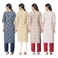 New Crepe Combo Printed Kurtis For Women Pack Of 4-thumb1