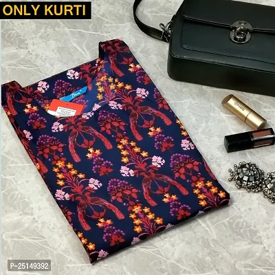 Stylish Fancy Designer Crepe Kurta For Women-thumb0