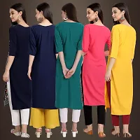 Fancy Crepe Kurtis For Women Pack Of 5-thumb1