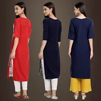 Fancy Crepe Kurtis for Women Pack Of 3-thumb1