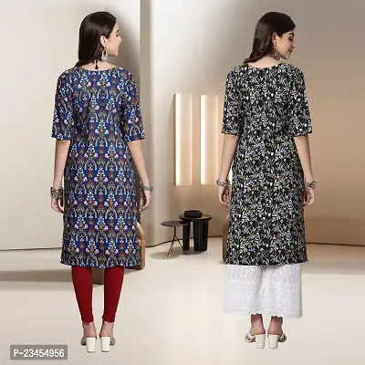 Fancy Rayon Kurtis For Women Pack Of 2-thumb2