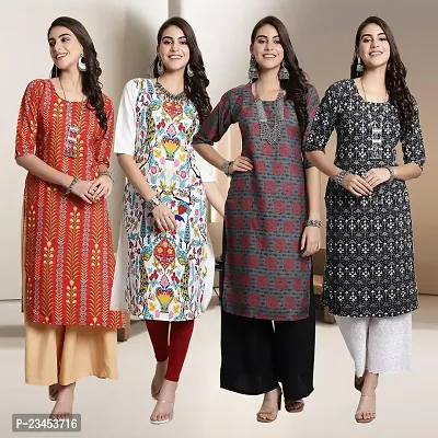 Fancy Crepe Kurtis for Women Pack Of 4