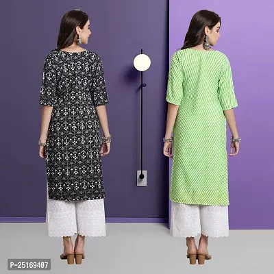 Fancy Crepe Kurtas For Women Pack Of 2-thumb2