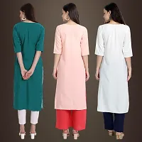 Fancy Crepe Kurtis for Women Pack Of 3-thumb1