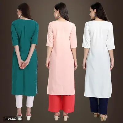 Fancy Crepe Kurtis for Women Pack Of 3-thumb2