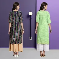 Fancy Crepe Kurtas For Women Pack Of 2-thumb1