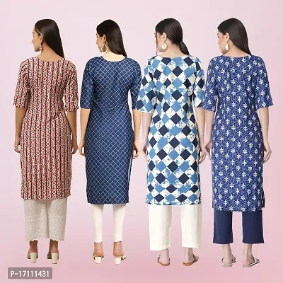 Women Stylish Crepe Printed Straight Kurta-thumb2