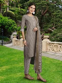 Fancy Cotton Blend Kurta Bottom And Dupatta Set For Women-thumb4