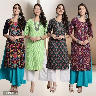 Fancy Crepe Kurtis for Women Pack Of 4