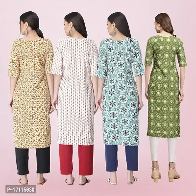 Women Stylish Crepe Printed Straight Kurta-thumb2