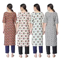 New Crepe Combo Printed Kurtis For Women Pack Of 4-thumb1