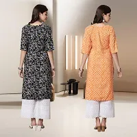 Fancy Rayon Kurtis For Women Pack Of 2-thumb1