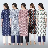 Women Stylish Crepe Printed Staright Kurta-thumb1