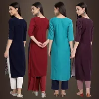 Fancy Crepe Kurtis for Women Pack Of 4-thumb1